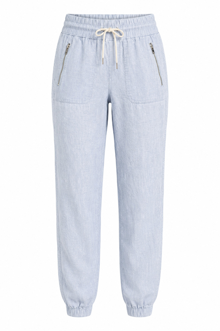 Athleta Cabo Linen Jogger Pants – Women's Size 2 – Light Blue